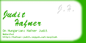 judit hafner business card